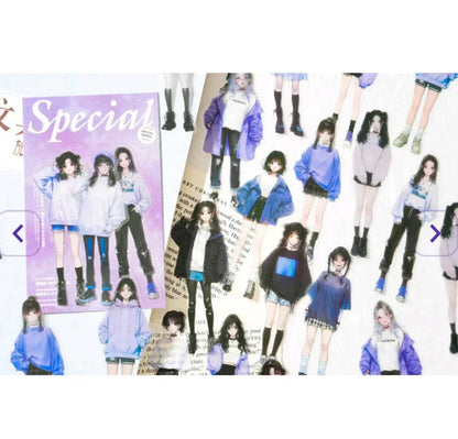 Purple Girls Stickers