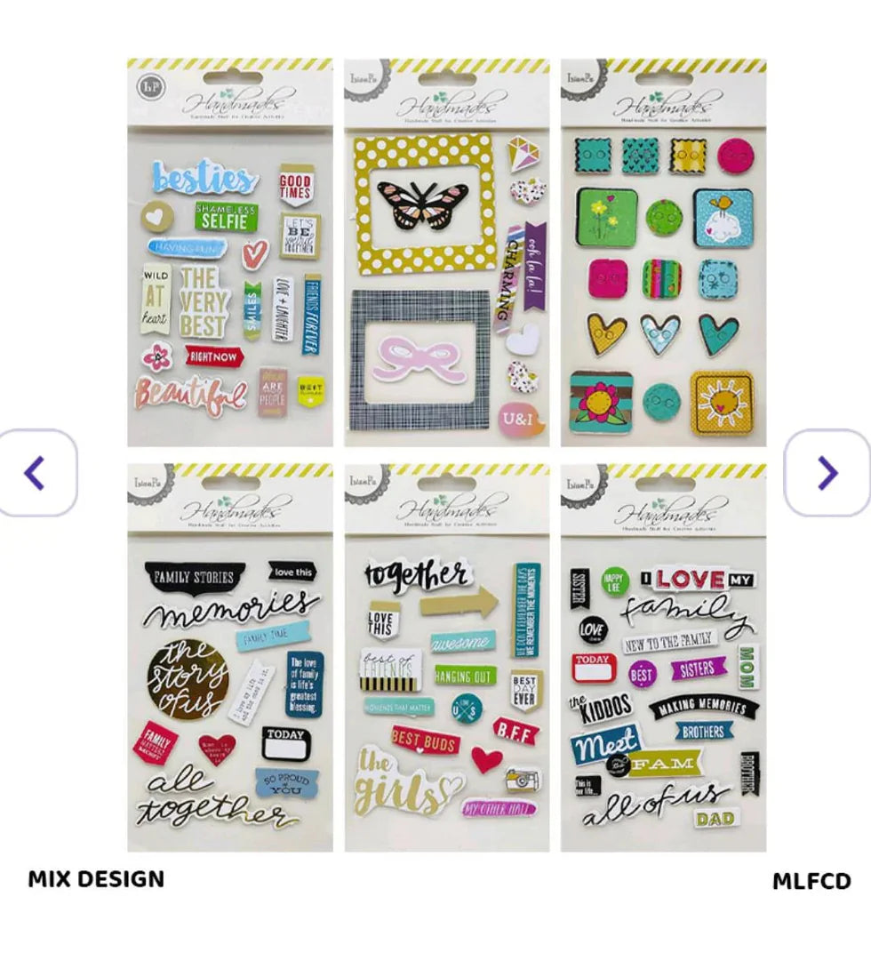 Scrapbook 3D Stickers