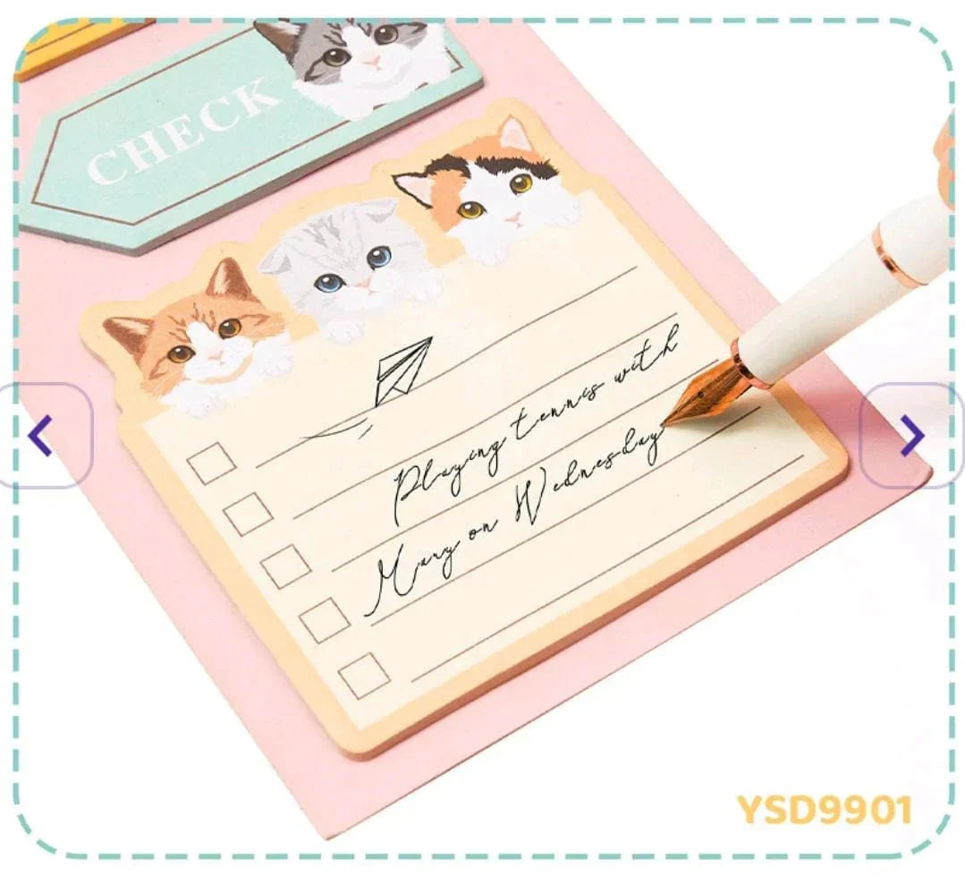 Cute Cat Sticky Notes