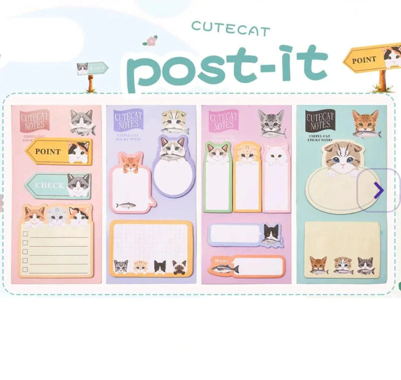 Cute Cat Sticky Notes