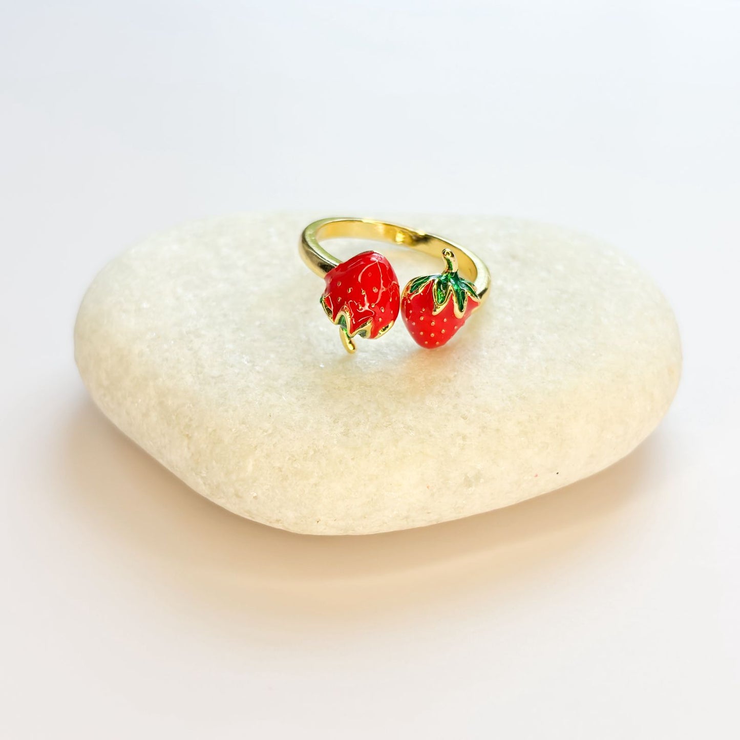 Twin Strawberry Ring