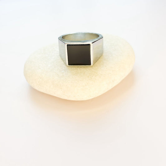 Square Enamel Ring