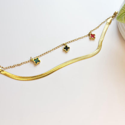 Clover Layered Bracelet