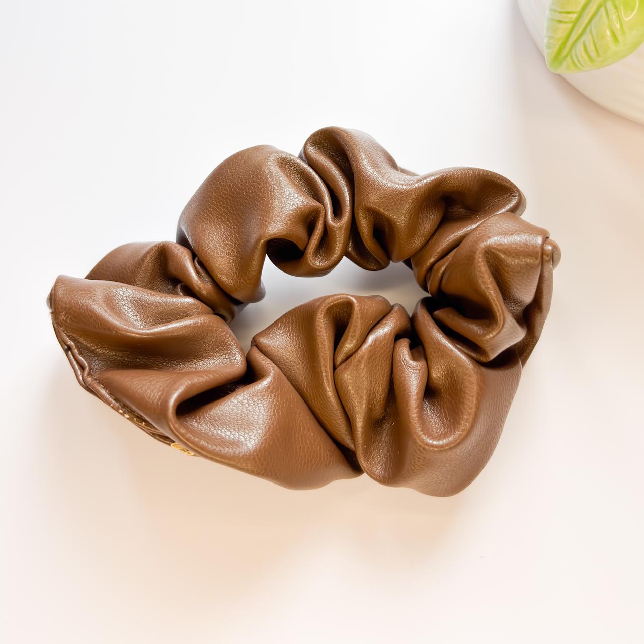 Leather Scrunchie