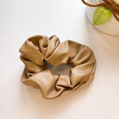 Leather Scrunchie