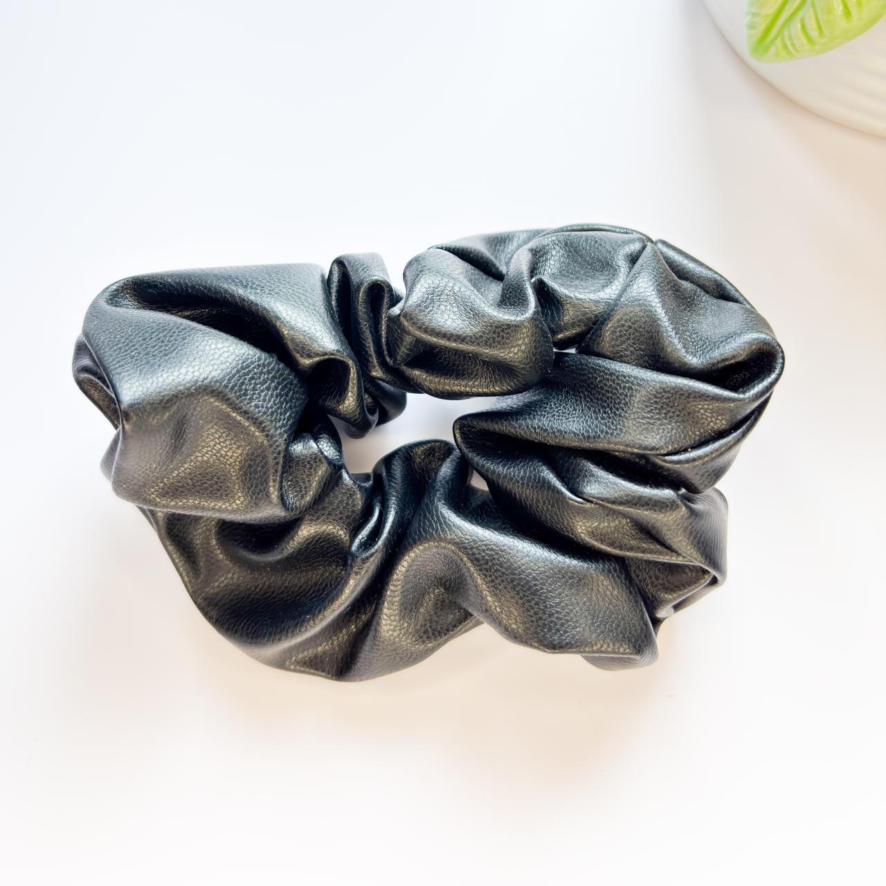 Leather Scrunchie