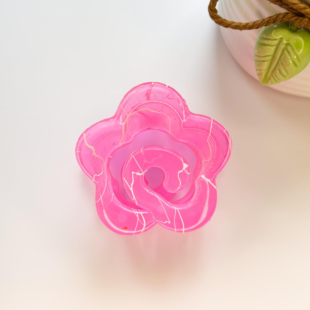 Flower Hair Claw - Swirled