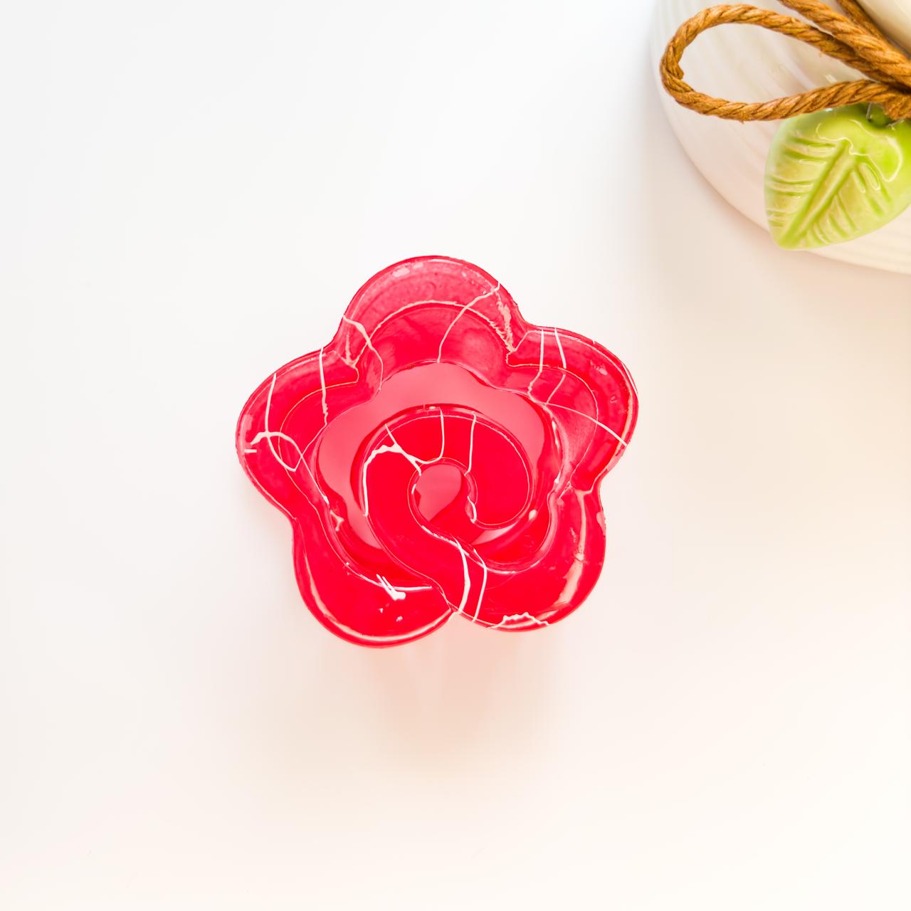 Flower Hair Claw - Swirled