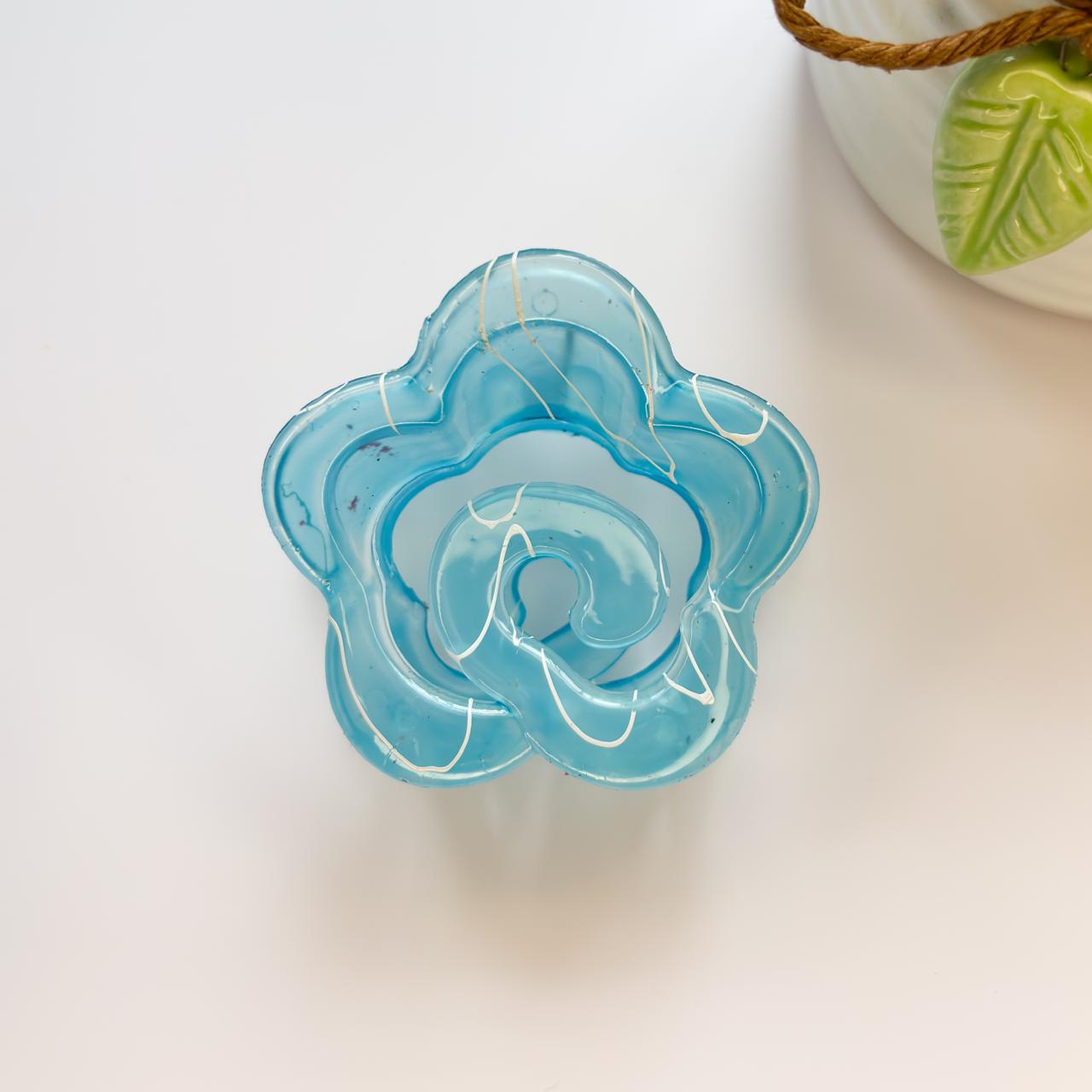 Flower Hair Claw - Swirled