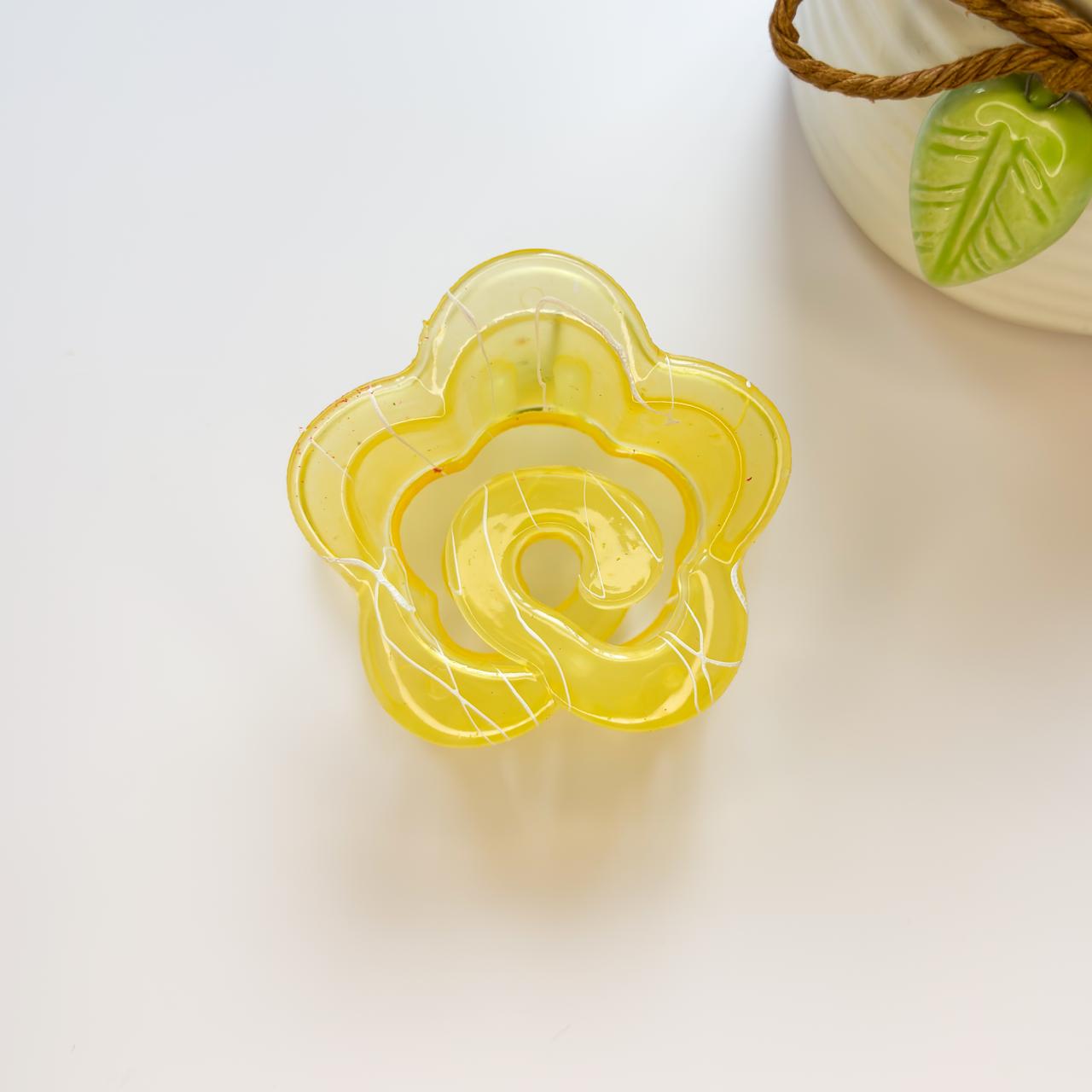 Flower Hair Claw - Swirled