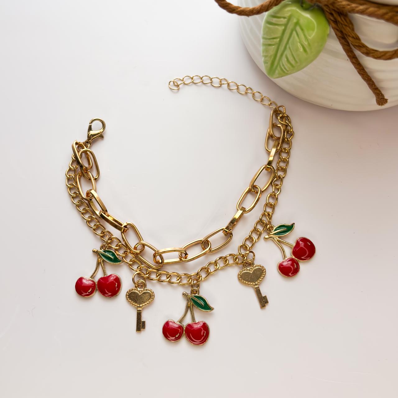 Cherry Layered Bracelet