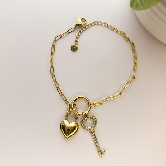 Lock and Key Bracelet