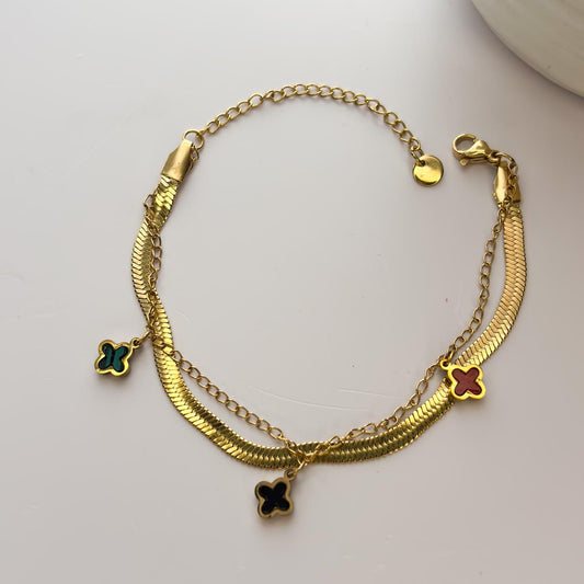 Clover Layered Bracelet