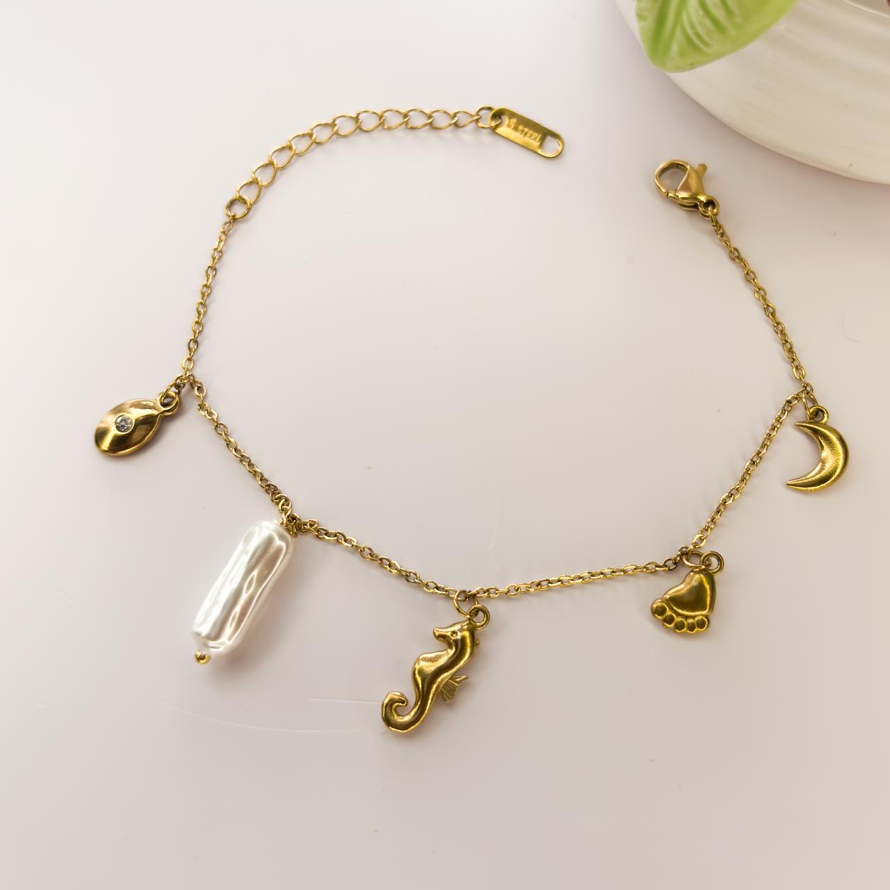 Seaside Whispers Charm Bracelet