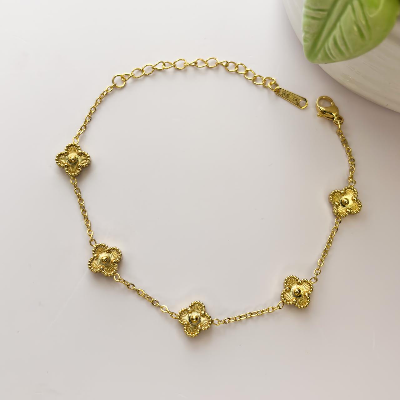 Golden Clover Bracelet