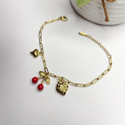 Cherry-Strawberry Bracelet