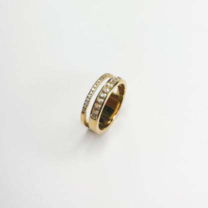 Lumière Twin Row Ring