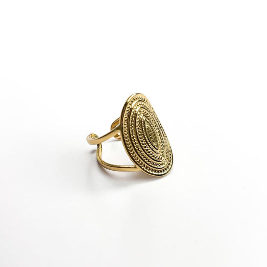 Boho Heritage Oval Statement Ring