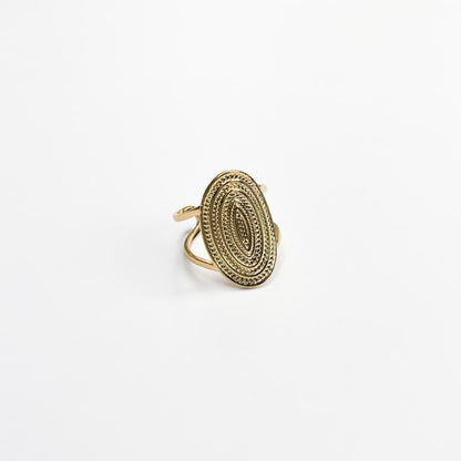 Boho Heritage Oval Statement Ring
