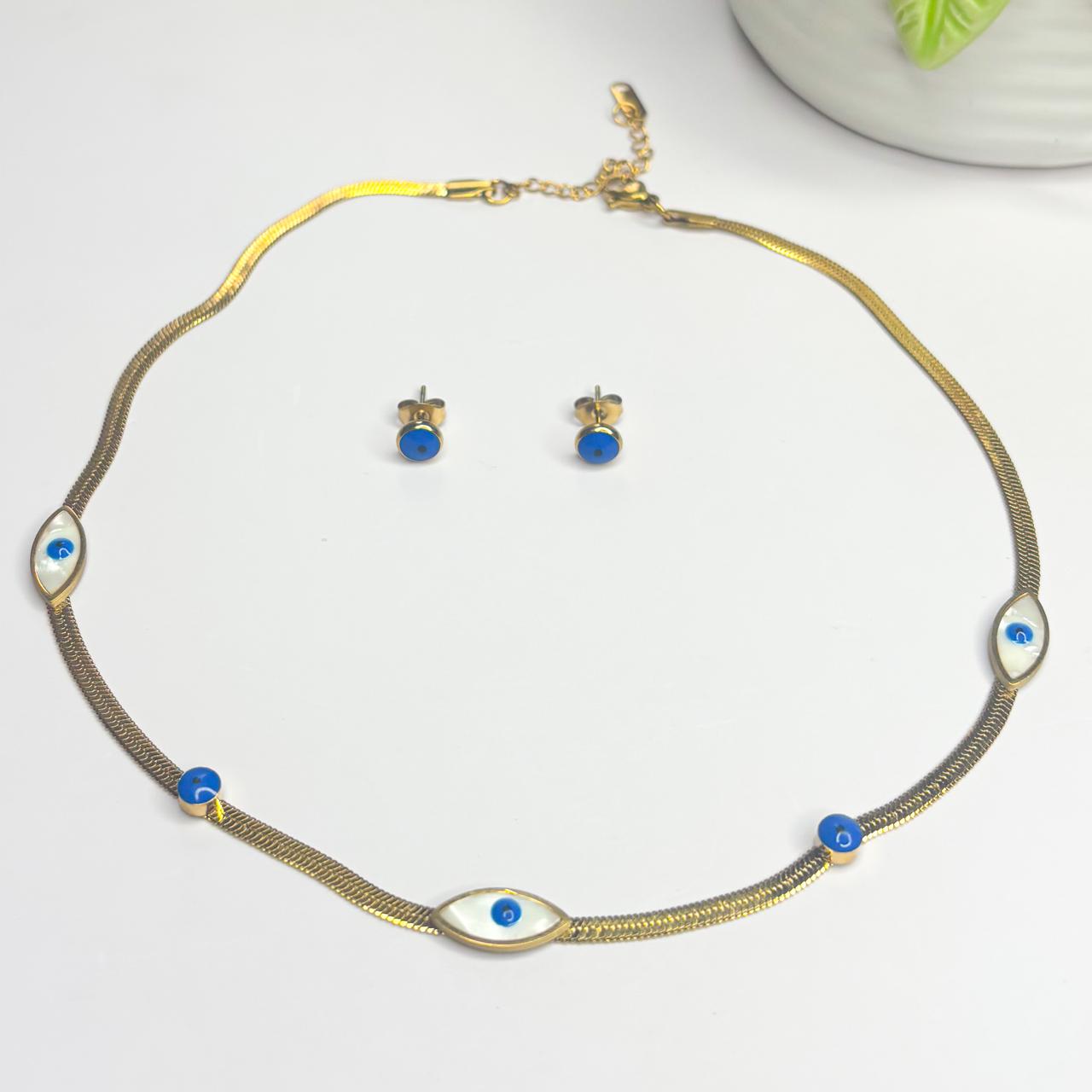 Evil Eye Necklace Set