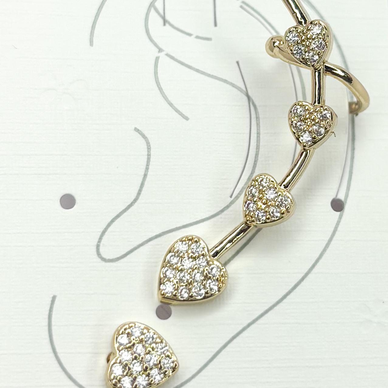 Amor Ascend Double Stud & Cuff Earrings