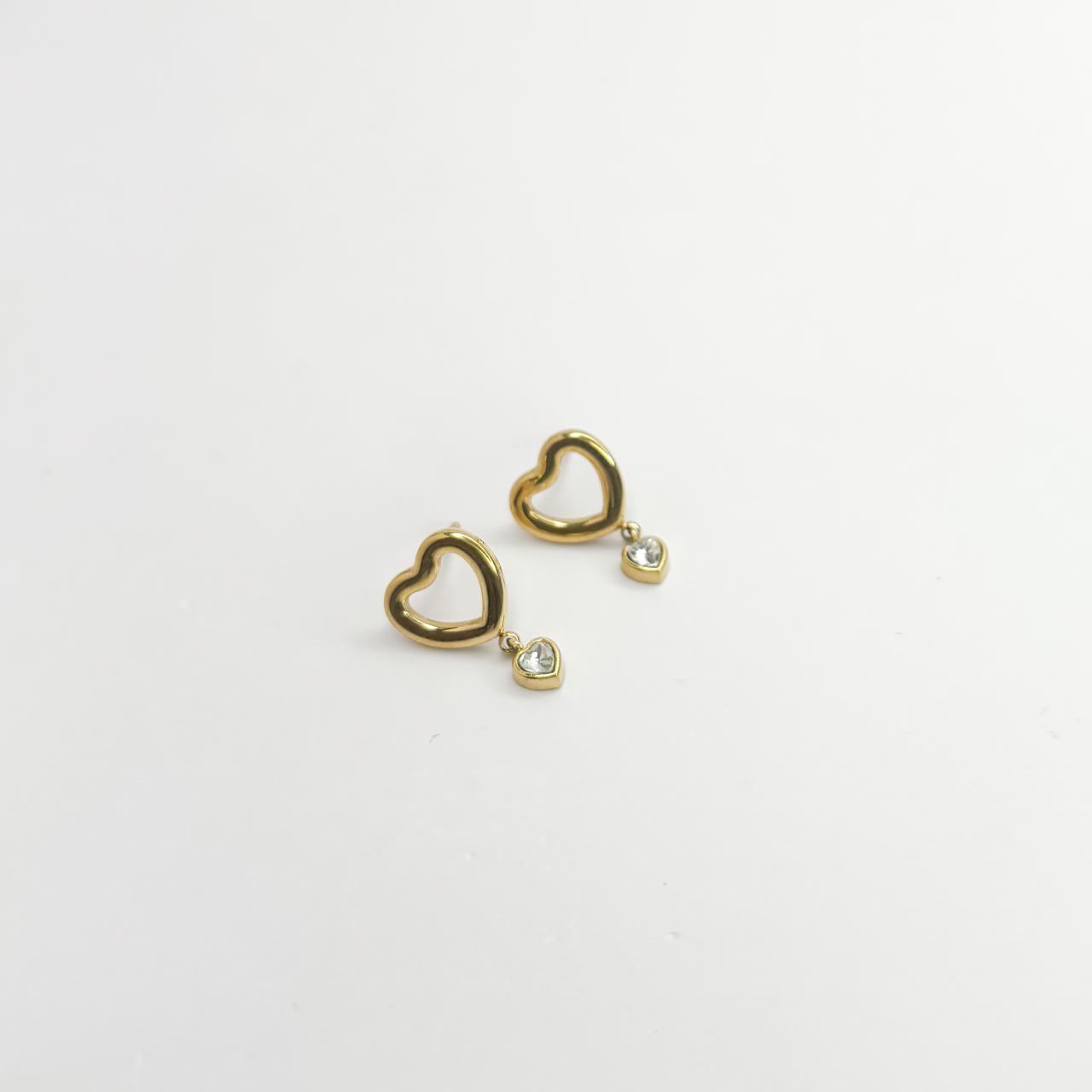 Amor Heart Drop Earrings