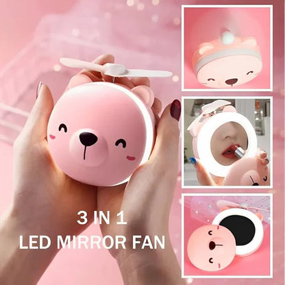 Led Cosmetic Mirror Fan