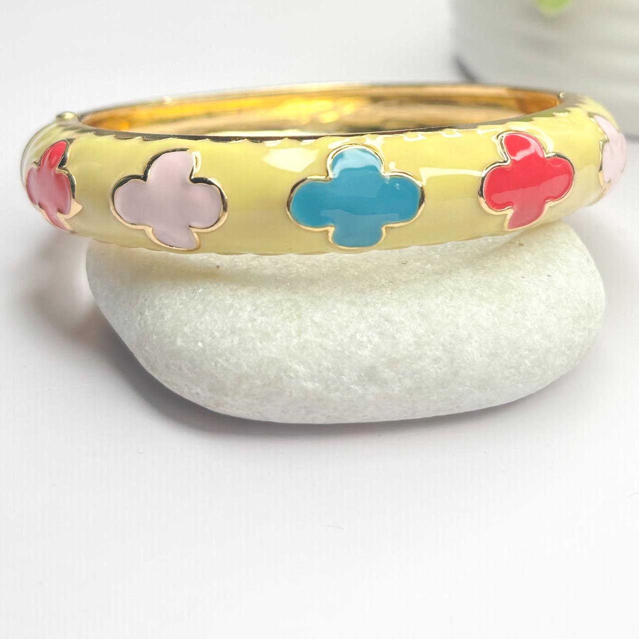 Clover Meenakari Kada - Multi Color