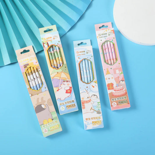 Cute Wooden Pencil Set