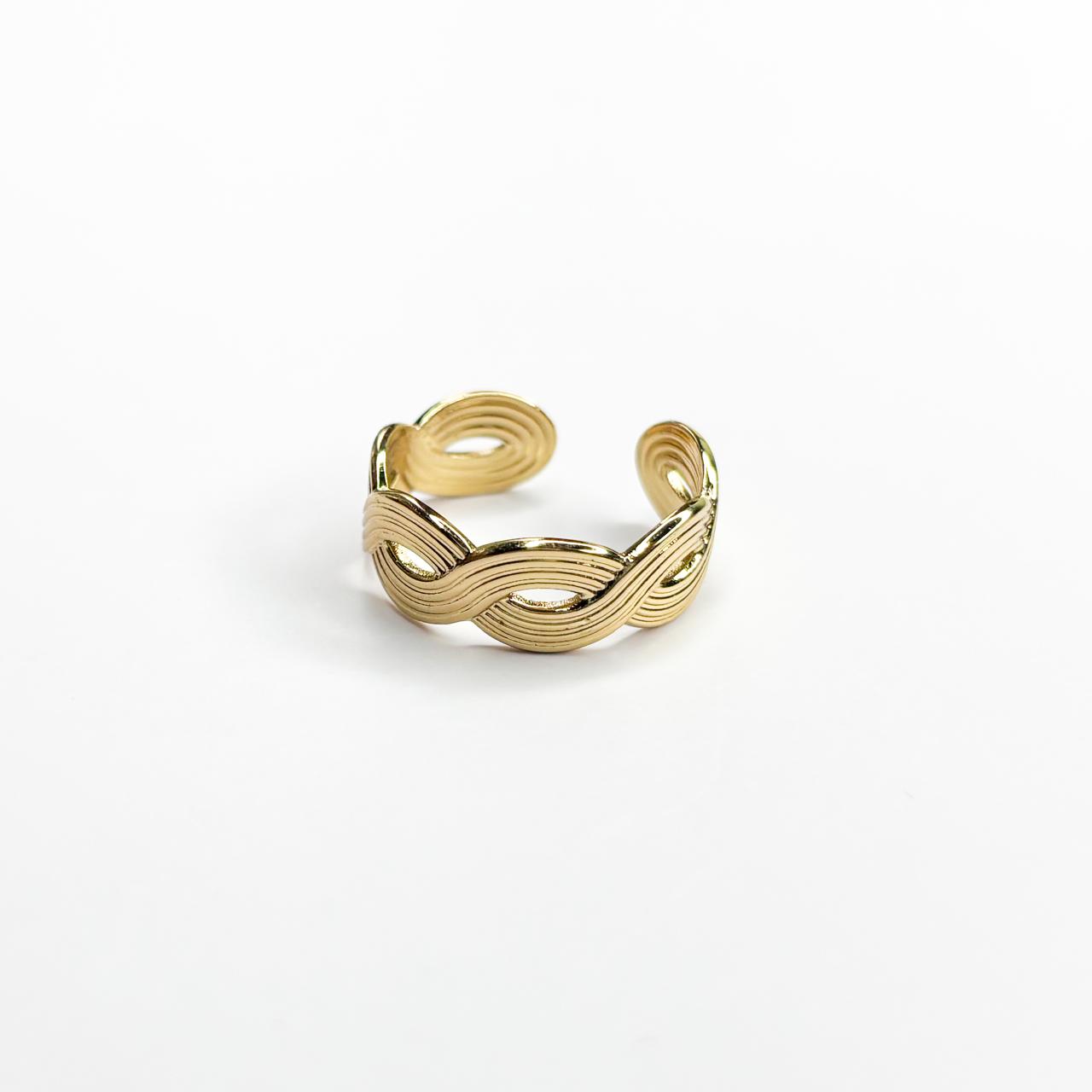 Layered Rope Statement Ring