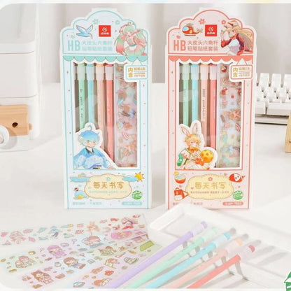 HB Pencil Set With Sticker