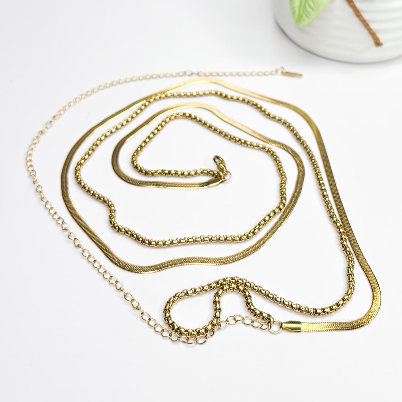 Double Layer Waist Chain - Gold