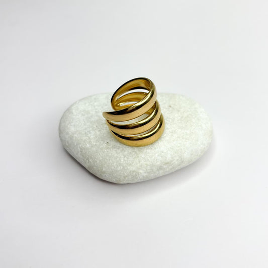 Triple Band Statement Ring